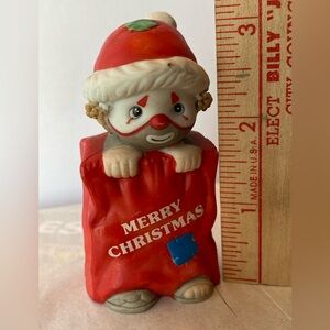 Vintage Enesco Li'l Vagabond Hobo Christmas Clown figurine